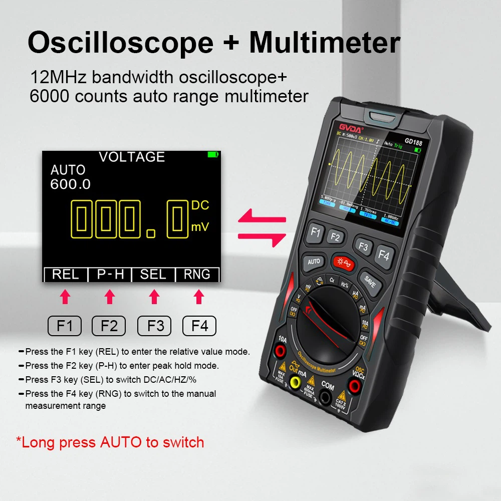 GD188--2 12MHz Bandwidth Oscilloscope Multimeter GD188--2 12MHz Bandwidth Oscilloscope Multimeter