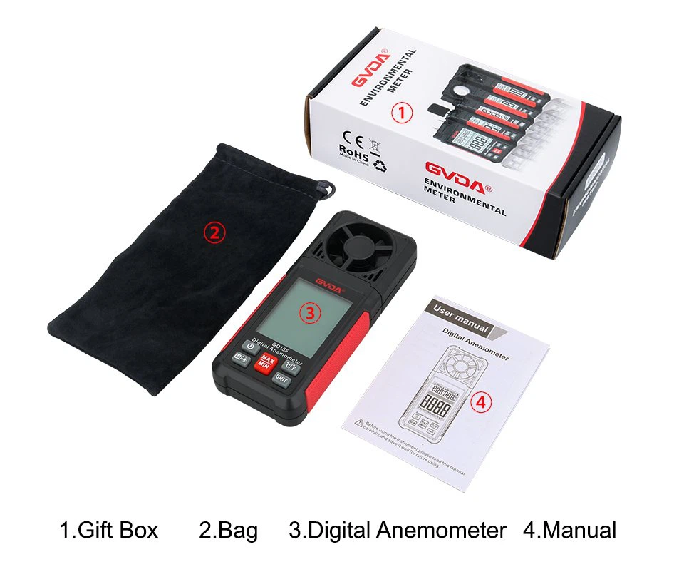 16  Wind Speed Temperature Wind Chill Tester Humidity