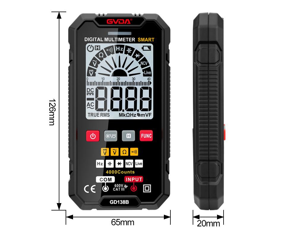 Tehnične točke multimetra za razlikovanje ničelne in žive črte