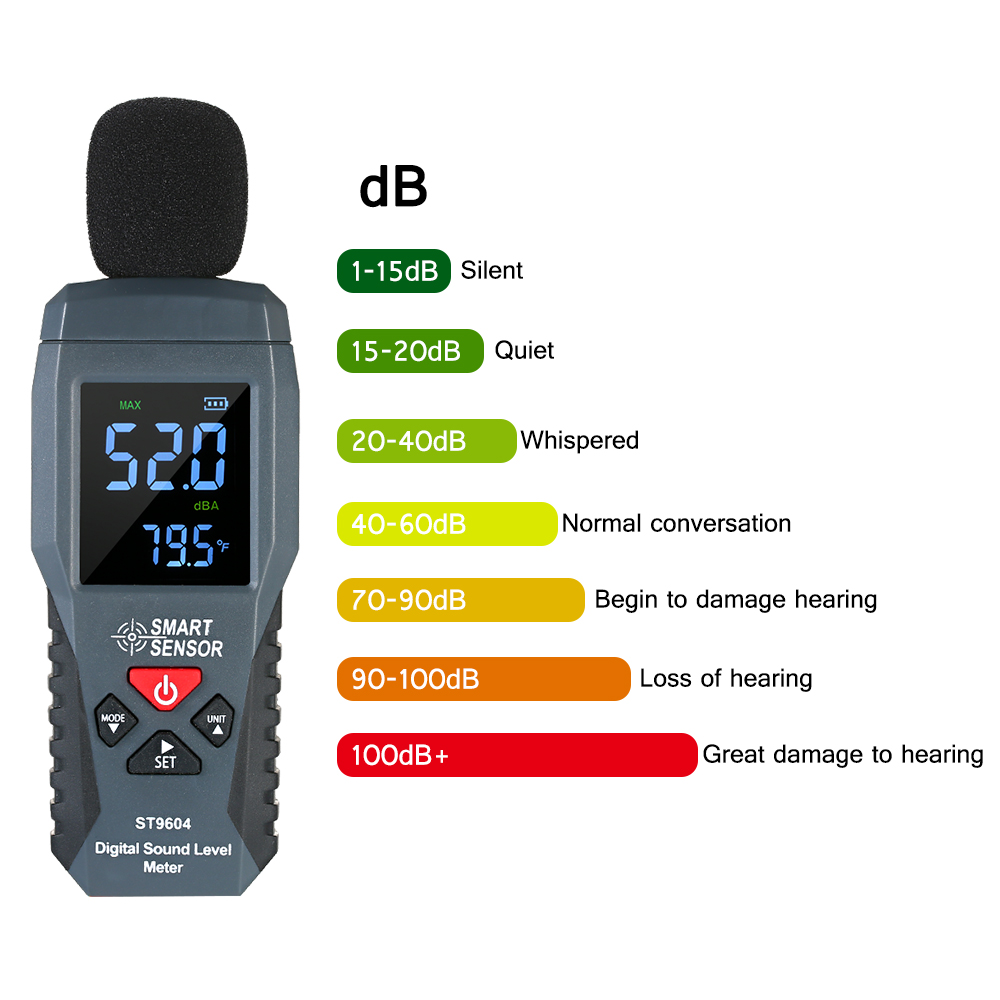 New Arrive Color LCD Sound Noise Level Meter