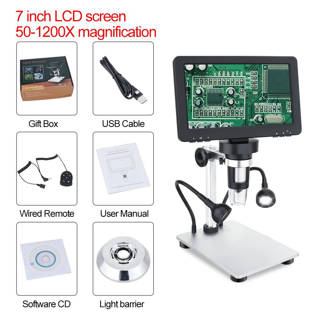 Poljska Stranka Naročil 300pcs Od 7.0inch Večji LCD Digitalni mikroskop