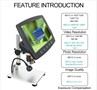 9.0 Inch Digital Video Camera Microscope