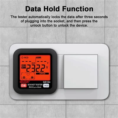 Large LCD Intelligent Socket Tester